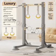 Klimmzuggerät für den Innenbereich mit horizontaler Stange, einpoliger Ständer, Bodenhängestange, Heimfitnessgeräte