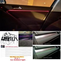 Acryl Glasfaser Lichter RGB Umgebungslicht Sound Control mit 12V Zigarettenanzünder Auto Innen dekorative Atmosphäre Lampe