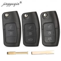 Jingyuqin 3 pulsanti modificati Flip pieghevole telecomando chiave auto Shell per Ford Focus 2 3