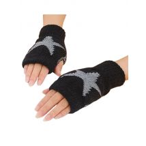 Winter Warm Women Boys & Girl's Students Gloves,Fashion Wild Wool Knitted 5 Star Fingerless Half Finger Gloves Children Gloves