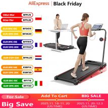 Toputure 4in1 Laufband – 12 km/h, 9% Neigung, faltbar, 2,5 PS, Fernbedienung, Doppel-LED, platzsparend – Für Home-Office