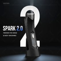 ENCHEN SPARK 2 Trimmer per la cura dell'inguine e del corpo con schermo digitale con lama sicura per la pelle100% impermeabile