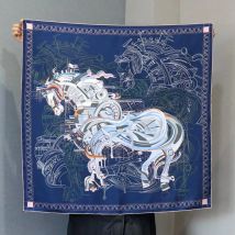 Pferd Säume Rollerd 90 Bandanas Natürliche Maulbeere Schal Seide Platz Frühling Sommer Foulard Femme Roll Kopf Haar Tasche Schals 90 CM