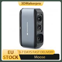 Skaner 3D 3DMakerpro Moose, śledzenie wizualne Al, dokładność 0,03 mm, rozdzielczość 0,07 mm, niebieskie źródło światła LED, kolorowa kamera 24-bitowa