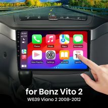 Per Mercedes-Benz Vito 2 W639 Viano 2 2008-2012 Wireless CarPlay per Apple Android Auto Autoradio GPS Multimedia Stereo