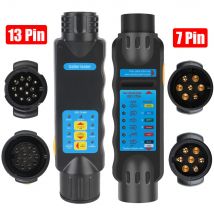 7 / 13-pinowe gniazdo wtykowe 12V Tester przyczepy Obwód okablowania Test świateł Samochód ciężarowy RV Przyczepa kempingowa Akcesoria Narzędzia diagnostyczne Uniwersalne
