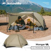 Naturehike Mongar UL PRO 1-3 persone Tenda 20D Ultraleggera Viaggio Impermeabile Escursionismo Sopravvivenza Campeggio all'aperto Riparo solare portatile