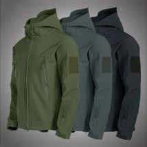 Giacche militari in pelle di squalo Soft Shell da uomo Giacca tattica antivento impermeabile da uomo Giacche da combattimento militari Cappotti bomber con cappuccio da uomo