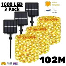 102 m/52 m/32 m/22 m/12 m/7 m słoneczna wróżka girlanda żarówkowa LED zewnętrzna girlanda żarówkowa bajkowe oświetlenie ogrodowe Christmas Party dekoracja lampy słonecznej