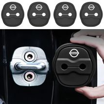 2/4pcs Silicone Car Door Lock Buckle Protector Cover For Nissan Nismo Juke Note Versa Almera X-Trail Xterra Qashqai Accessories