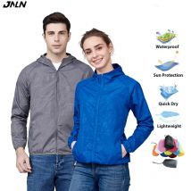 JNLN Giacca da trekking unisex Uomo Donna Giacca a vento da campeggio impermeabile ad asciugatura rapida Trekking all'aperto Pesca Cappotto antipioggia Abbigliamento anti UV