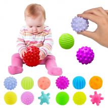 6Pcs Teksturowany zestaw wielu piłek Rozwijaj dotykowe zmysły dziecka Zabawka Dotykowa piłka dla dzieci Zabawki dla dzieci Piłka treningowa Masaż Miękkie piłki