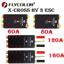FLYCOLOR X-CROSS HV3 60A/80A/120A/160A ESC 5-12S BLHeli-32 Dshot Proshot 64MHz 32-Bit Geschwindigkeitsregler für RC FPV Racing Drone