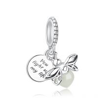 Original 925 Sterling Silver Charms Butterfly Firefly Lucky Clover Beads Fit Brand Bracelets Necklaces Diy Jewelry For Women