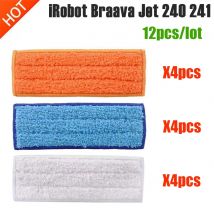 Lavabile Bagnato Lavare Pad Tamponi Umidi Panno Asciutto Per iRobot Braava Jet 240 241 Pulitore Robot Pezzi di Ricambio Straccio kit di Sostituzione