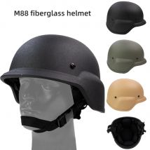 BOOIU Tactical Equipment M88 Fiberglas Explosionsgeschützter Helm 1,3 kg mit Memory-Schaum, geeignet für das Training