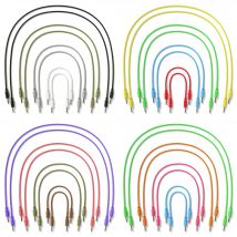 ExcelValley - 8-Pack - Cavi Modulari Patch Mono TS 3.5mm 1/8 pollice Eurorack Sintetizzatore