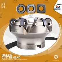 50 63 80 doppelseitiges Schruppen 45-Grad-Fräskopf für Onmu snmu1305 Hartmetalleinsatz-CNC-Maschine der snmx-Serie