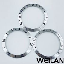 38 mm Aluminiumring im GMT-Taucher-Stil, Lünetteneinsatz für 40 mm Uhrengehäuse, Ersatz für Zubehör, Tauchlünettenring