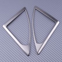 1 paar EINE Säule Matte Silber Innen Auto Tür Stereo Lautsprecher Abdeckung Trim Ring Fit Für Peugeot 5008 3008 GT 2017 2018 zubehör