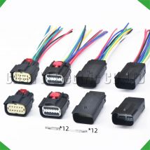 12 Pin Auto Headlight Plug Connector wiring harness plug 33472-1201 33472-1206 33482-1201 15521147 15514623 For Ford Chevrolet