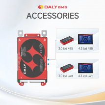 Daly BMS 3.0 4,3 Zoll LCD-Display Uart RS485 BMS Kit Daly BMS Zubehör