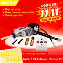 New Arrival Ender 5 S1 Extruder Hotend Kit Replacement High Temperature High Speed Complete Nozzle Hot End Kit 3d printer parts