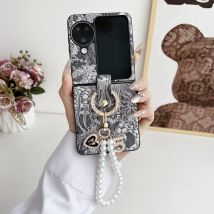 Armband Handschlaufe Handyhülle für OPPO Find N3 N2 Flip N3flip N2flip Findn3flip Ring Retro PU Leder Schutzhülle