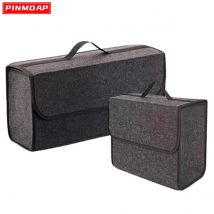 1PC Faltbare Auto Stamm Lagerung Box Handheld Design Auto Lagerung Tasche Weichem Filz Auto Lagerung Tasche Geruchlos Auto Stamm veranstalter
