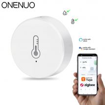 Tuya ZigBee Mini Temperature Humidity Sensor Smart Home Remote Monitor Works with Gateway Alexa Google Home Voice App Control