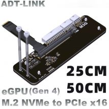 M43SG PCIE 4.0 x4 Kabel M.2 NVMe zu PCIe 4.0 x16 GPU Dock Externe Laptop Grafikkarte eGPU Adapter