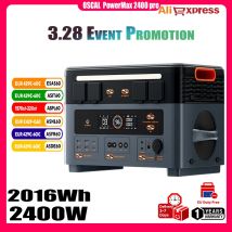 Oscal PowerMax 2400pro Przenośna Stacja Zasilania 2400 * 2W 3892WH Ogniwo Słoneczne Kemping Plenerowy Dom Awaryjny Mobilny Power Bank