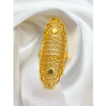 Gute Dubai goldenen Ring brasilia nische Frauen 24 Karat vergoldet Hochzeit Braut arabisch äthiopisch großen nigerian ischen Schmuck marok kanis chen resizabl 1