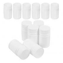 20pcs 20Ml Medication Dispenser Sample Bottles Hdpe Medicine Container For Pills Liquids Travel Storage Organizer White