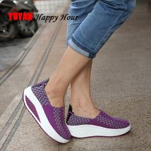 Frühling Sommer Schuhe Frauen Flache Plattform Schuhe Damen Casual Schuhe Rosa Lila Höhe Zunehmende Schuhe A741