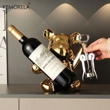 Kreative Weinregal Mit Flaschenöffner Keramik Cartoon Ornamente Hause Ornamente Nette Lagerregal Home Küche Bar Dekoration