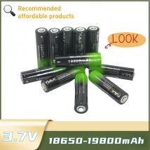 Batteria al litio 18650 - Batteria ricaricabile di alta qualità 3,7 V 19800 mAh per torce elettriche