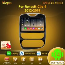 Hizpo AI Voce Android 14 Auto Autoradio GPS Per Renault Clio 2012-2016 Autoradio Multimedia Stereo Video Lettore Audio Navi DSP