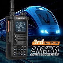 TIDRADIO 2 SZT. TD H8 Walkie Talkie 3. Generacji Dalekiego Zasięgu Profesjonalne 10W Radiotelefon Dwukierunkowy Połączenie Telefon Aplikacja Bezprzewodowe Programowanie