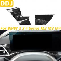 Für BMW 2 3 4 Serie G42 G20 G21 G22 G23 G26 M3 M4 G80 G82 M2 G87 Facelift Carbon Fiber Center Display Bildschirm Seite Panel Abdeckung