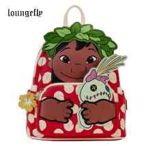 Loungefly Disney Lilo und Stitch Cosplay Mini-Rucksack für Damen, doppelter Riemen, Umhängetasche, Geldbörse