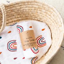 Kangobaby # Mein weiches Leben #   100 % Baumwolle, modisches Musselin-Wickeltuch für Neugeborene, Babydecke, Badetuch