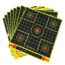 ECHTER Farb-Impact-Aufkleber, Ziele, 12-Zoll-Boresight, Null-Kollimationshilfe mit einem Zoll-Gitter, 10 Zählungen, Schwarz, vier Optionen