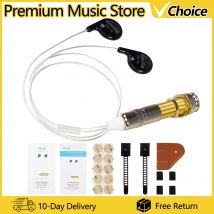 Guitto GGP-03 Gitarren-Chip-Tonabnehmer-Set für Akustikgitarre, Ukulele, Volin, Banjo, Mandoline, Saiteninstrument, Gitarrenteile, Zubehör