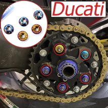 FLAWLESSTI M10X1.0 Gr5 Titan-Kettenradmutter für Ducati Streetfighter Panigale V2 V4 Monster SuperSport Diavel