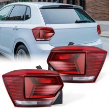 Luz de freno de parachoques trasero para VW Polo 2019 2020 2021 2022 2023 luz trasera Hatchback lámpara de señal de giro accesorios de coche sin bombilla