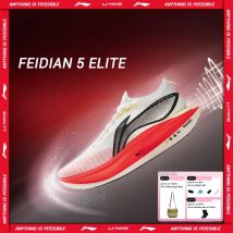 Li-Ning Unisex FEIDIAN 5 ELITE Zapatillas para correr SUPER BOOM LiNing CARBON-FIBER PLATE Zapatillas antideslizantes ARMV003