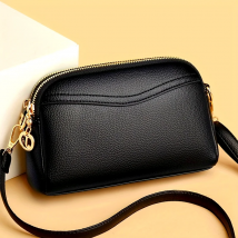 Herbst und Winter heiße Kissen Tasche einfache Mode einfarbig Umhängetasche lässig Damen Tasche