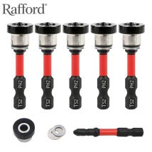 Rafford Trockenbau-Schraubendreher-Bits: 1/4 Zoll Sechskantschaft, magnetischer Einsteller, einstellbare Tiefe, PH2-Schraubendreher-Bits für Bit-Bohrwerkzeuge