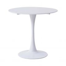 Tavolo rotondo bianco fisso Gina Cucina Sala da pranzo Soggiorno Mobili in stile nordico moderno